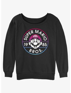 Nintendo Mario 1985 Classic Badge Womens Slouchy Sweatshirt, , hi-res