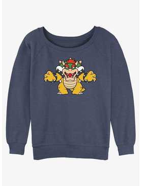 Nintendo Mario Just Bowser Womens Slouchy Sweatshirt, , hi-res