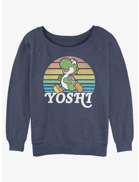Nintendo Mario Yoshi Run Womens Slouchy Sweatshirt, , hi-res