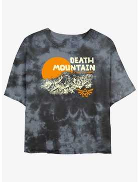 Nintendo The Legend of Zelda Death Mountain Hyrule Kingdom Tie-Dye Womens Crop T-Shirt, , hi-res