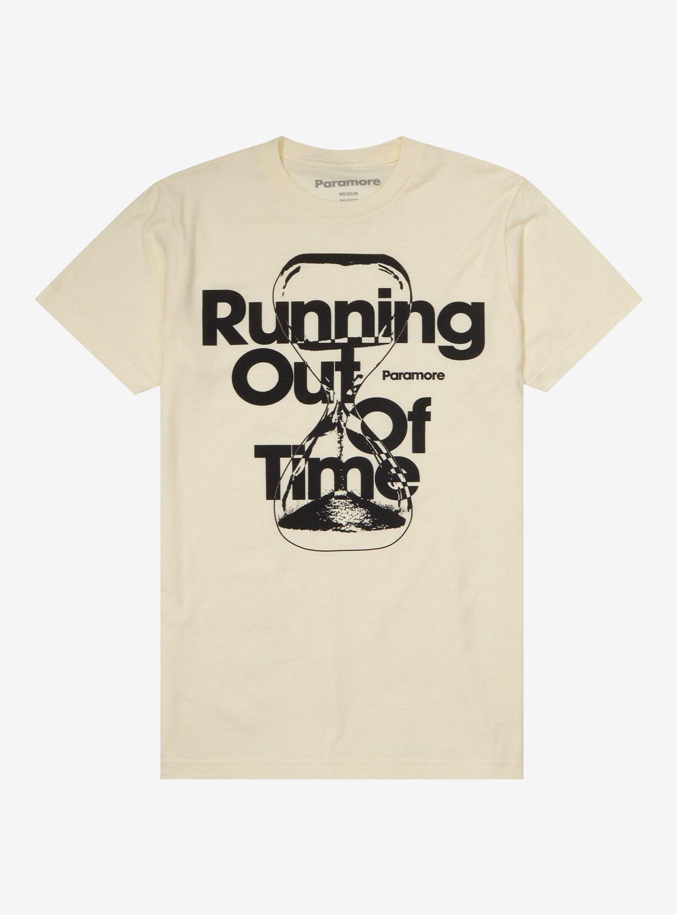 Paramore Running Out Of Time Boyfriend Fit Girls T-Shirt, CREAM, hi-res