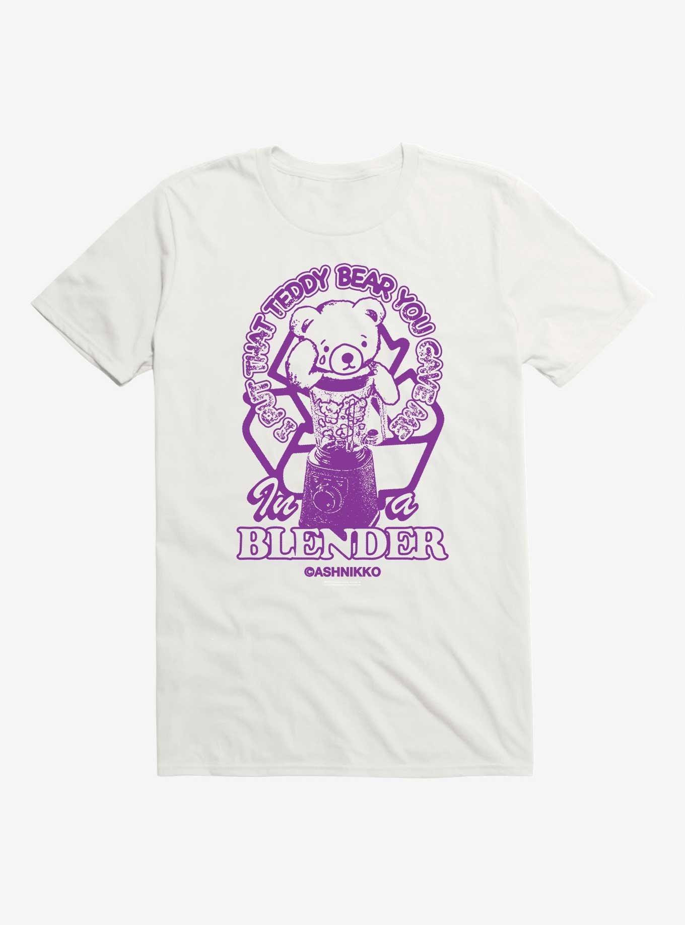 Ashnikko Deal With It Teddy Bear T-Shirt, WHITE, hi-res