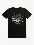 Danzig Cross Skull Logo T-Shirt, BLACK, hi-res