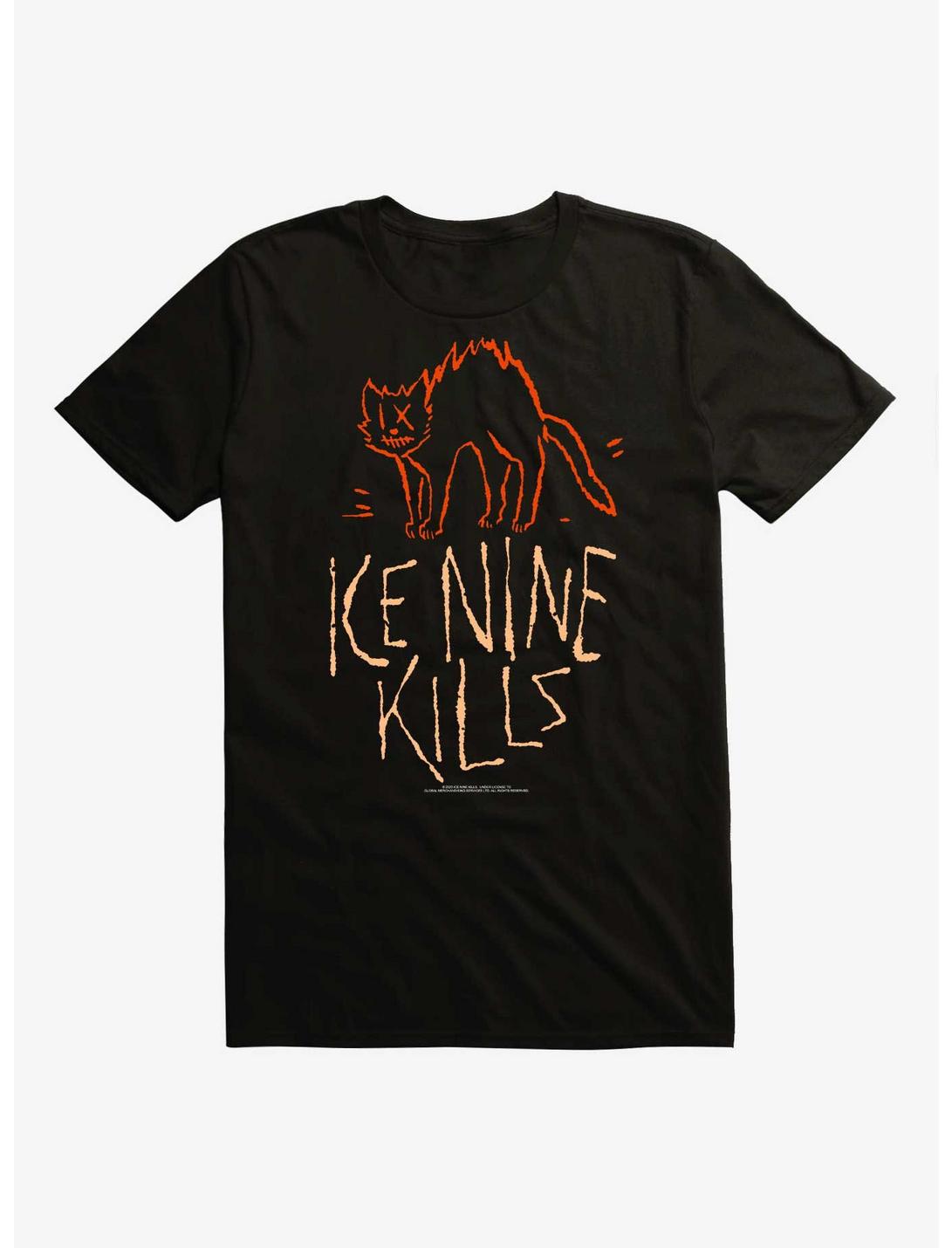 Ice Nine Kills Cat T-Shirt, BLACK, hi-res