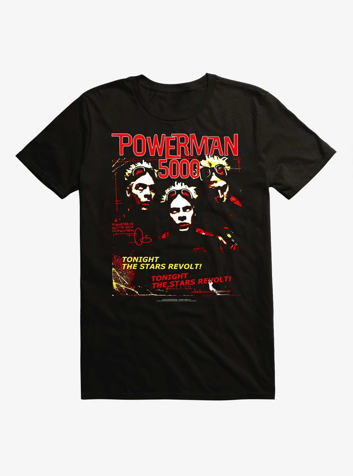 Powerman 5000 The Stars Revolt T-Shirt, BLACK, hi-res