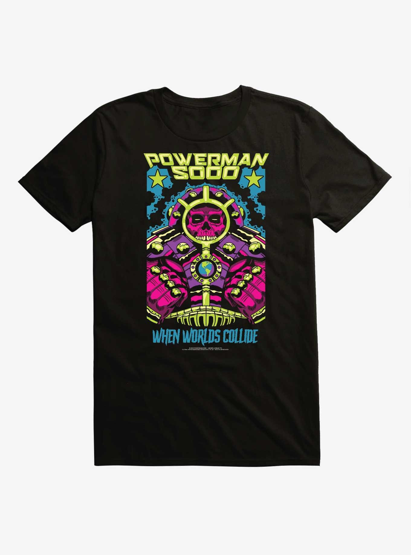 Powerman 5000 When Worlds Collide T-Shirt, BLACK, hi-res