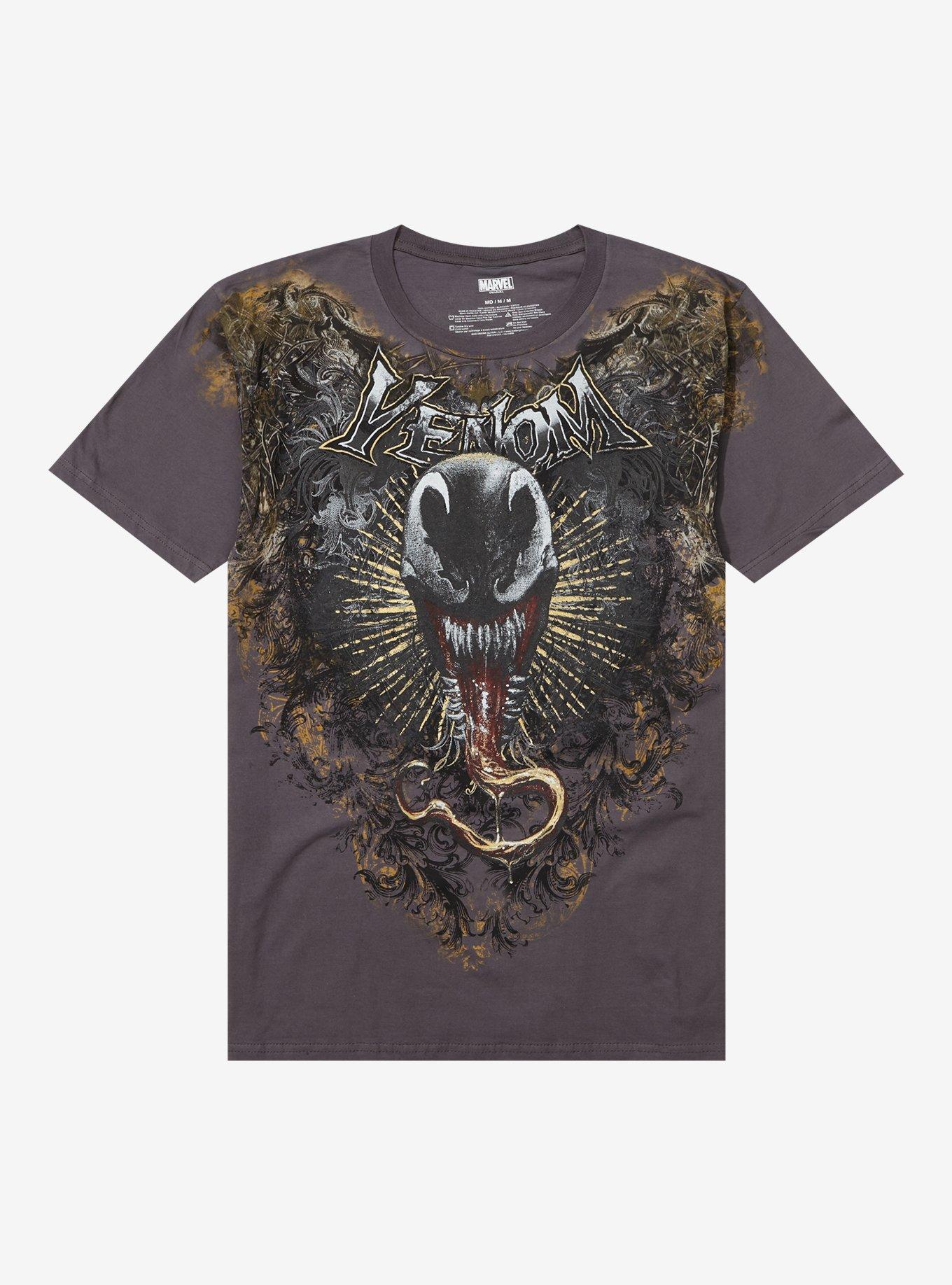 Marvel Venom Filigree Portrait T-Shirt | Hot Topic