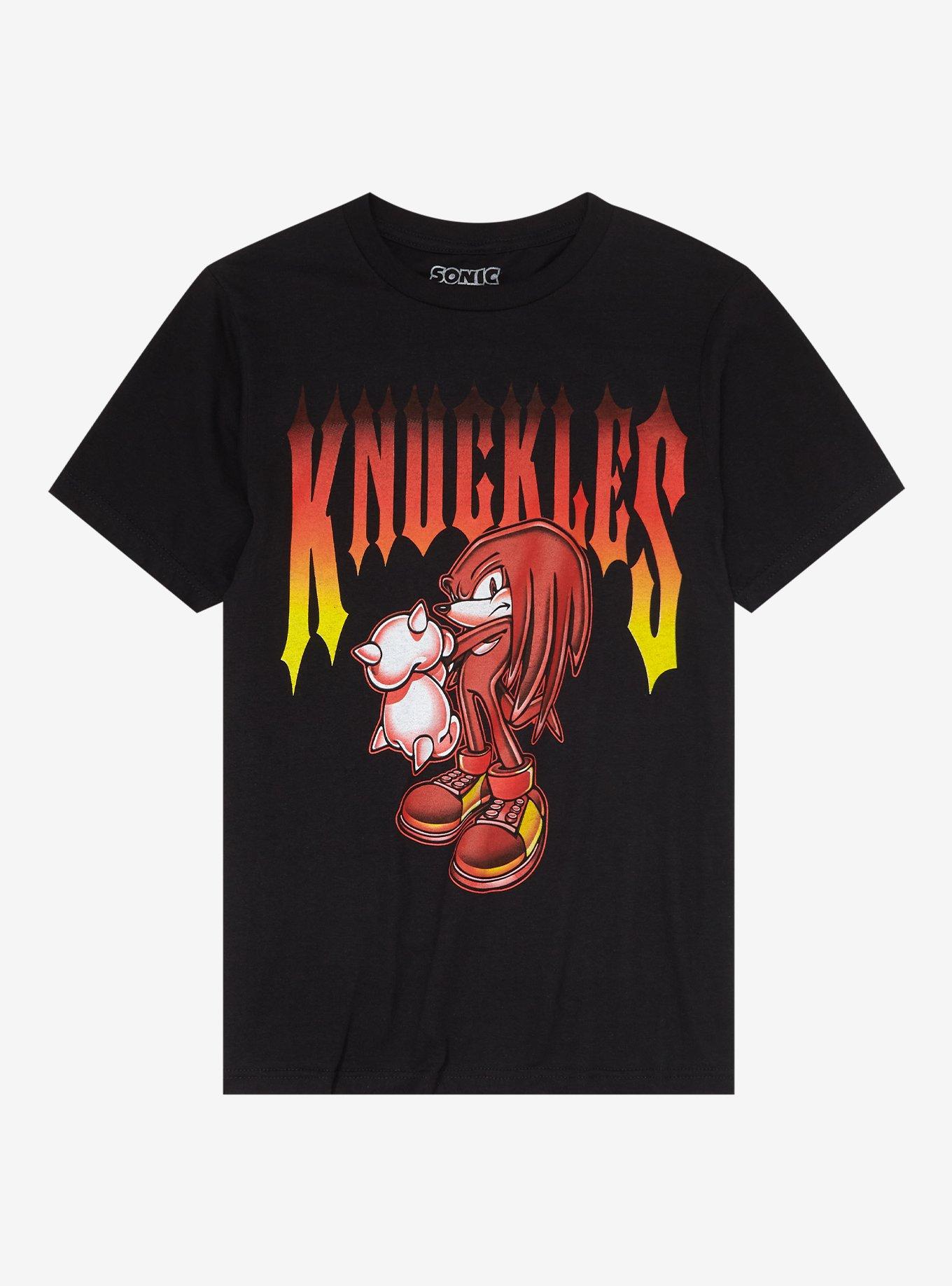 Sonic The Hedgehog Knuckles Metal Boyfriend Fit Girls T-Shirt, MULTI, hi-res