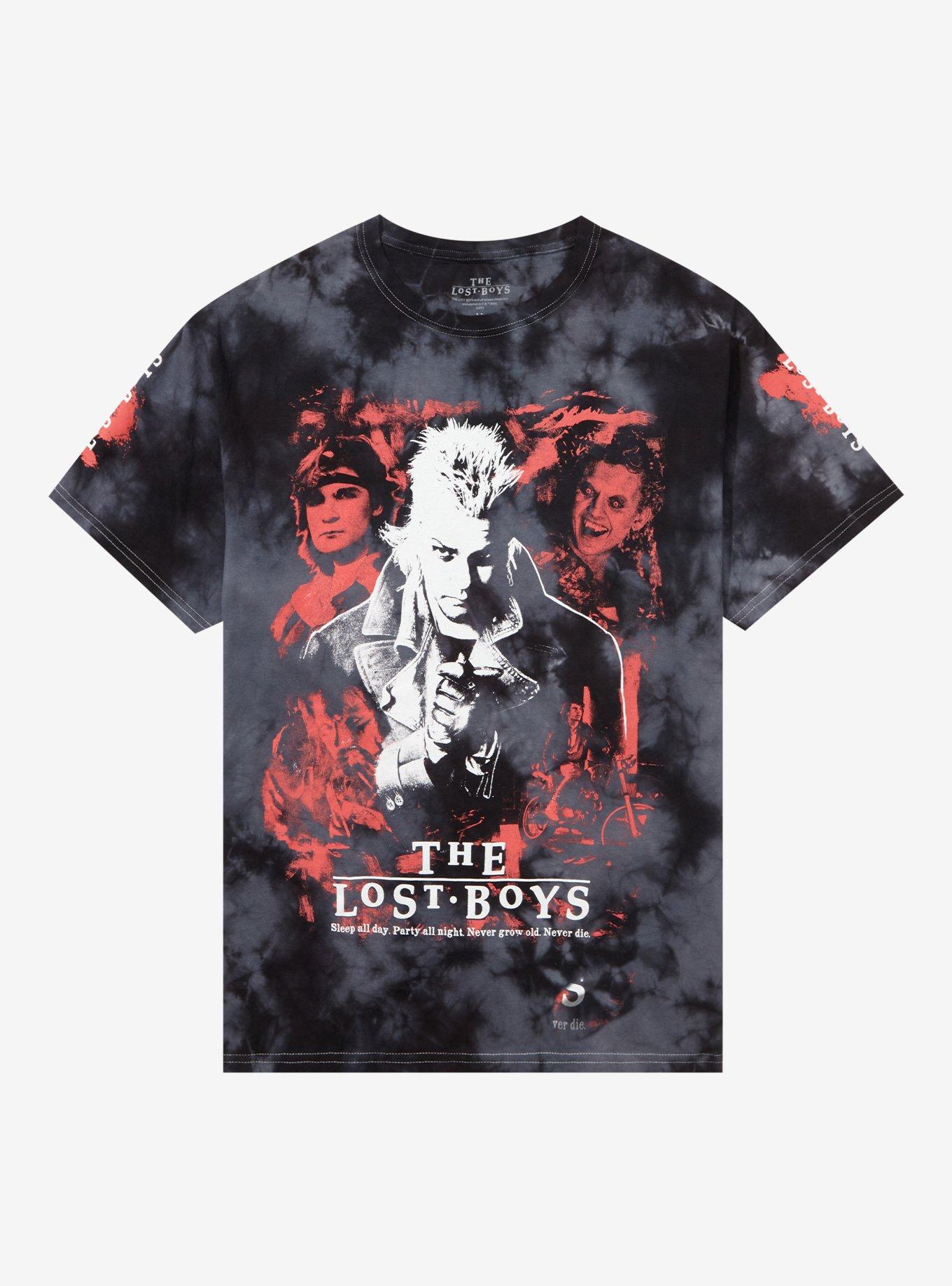 The Lost Boys Characters Tie-Dye Boyfriend Fit Girls T-Shirt