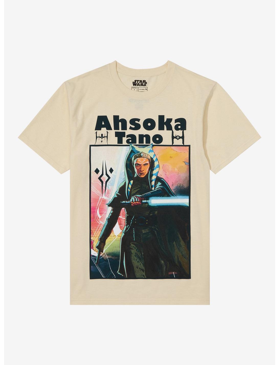 Star Wars Ahsoka Tano Lightsaber Boyfriend Fit Girls T-Shirt, MULTI, hi-res