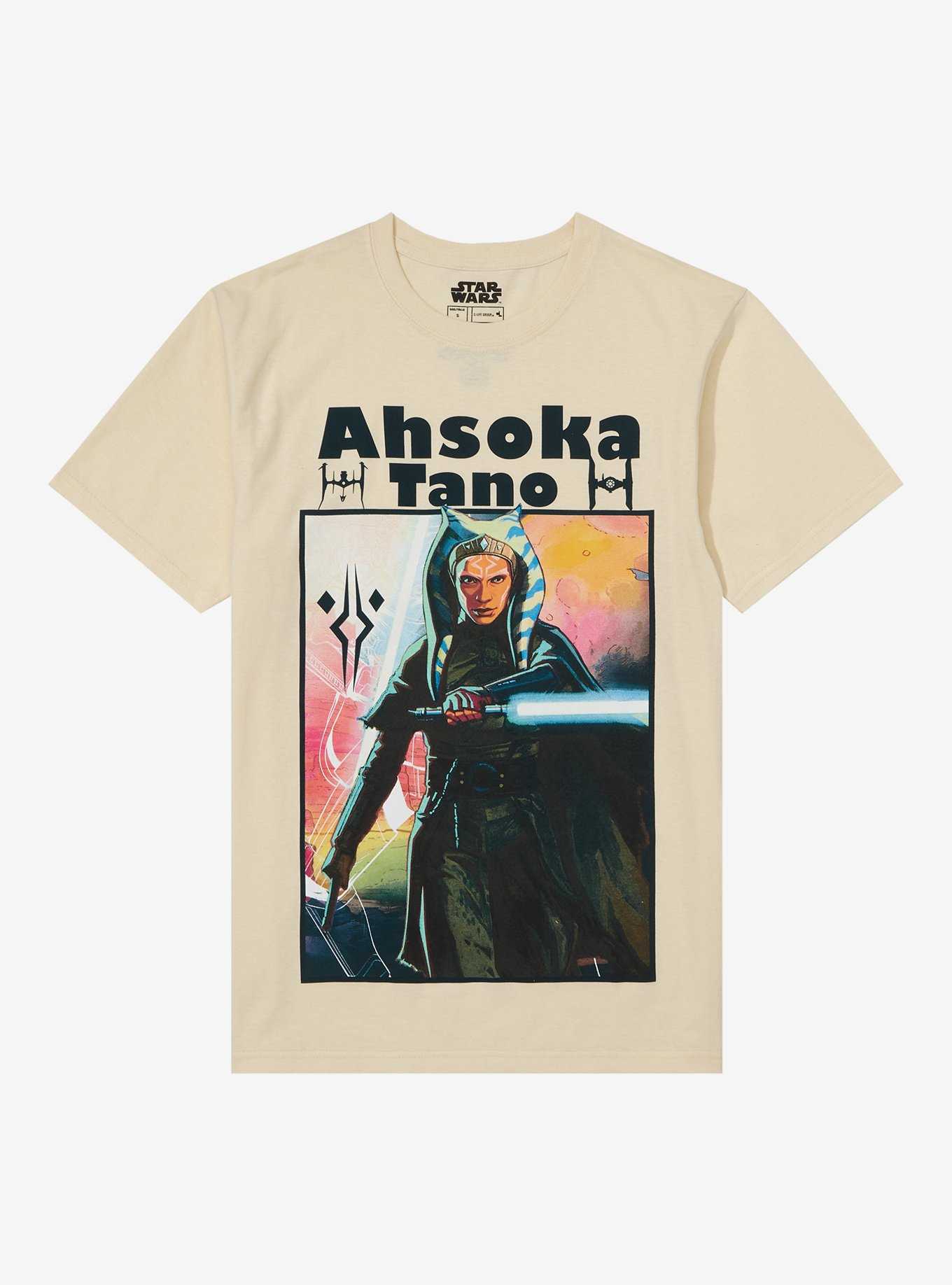 Star Wars Ahsoka Tano Lightsaber Boyfriend Fit Girls T-Shirt, , hi-res