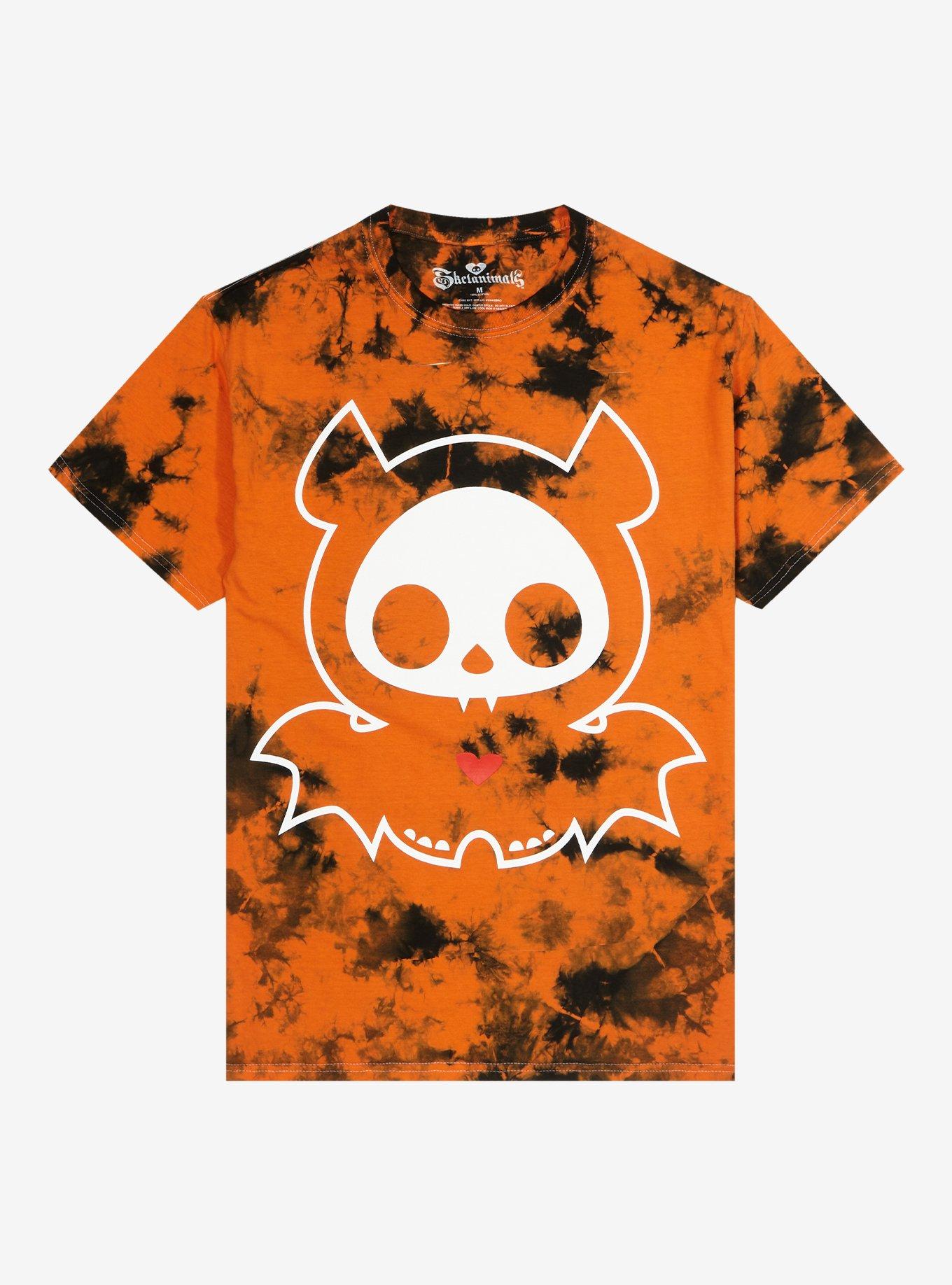 Skelanimals Diego Orange Tie-Dye Boyfriend Fit Girls T-Shirt, MULTI, hi-res