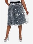 Her Universe Star Wars Retro Midi Skirt Plus Size Her Universe Exclusive, STARS - GREY, hi-res