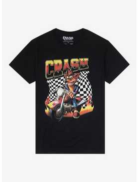 Crash Bandicoot Racing Flag Boyfriend Fit Girls T-Shirt, , hi-res