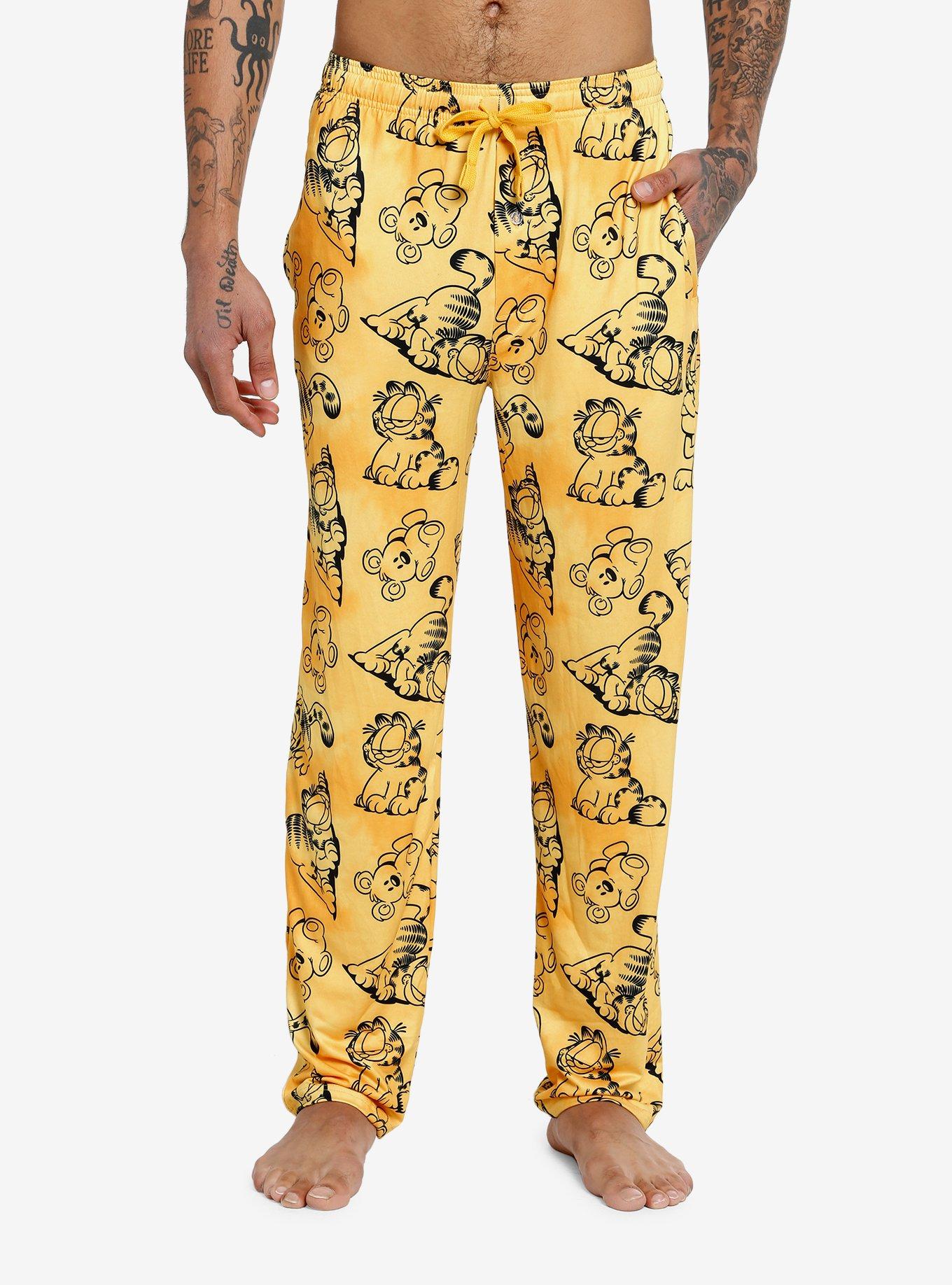 The Hundreds Garfield Pajama Set Pale Yellow - Billion Creation