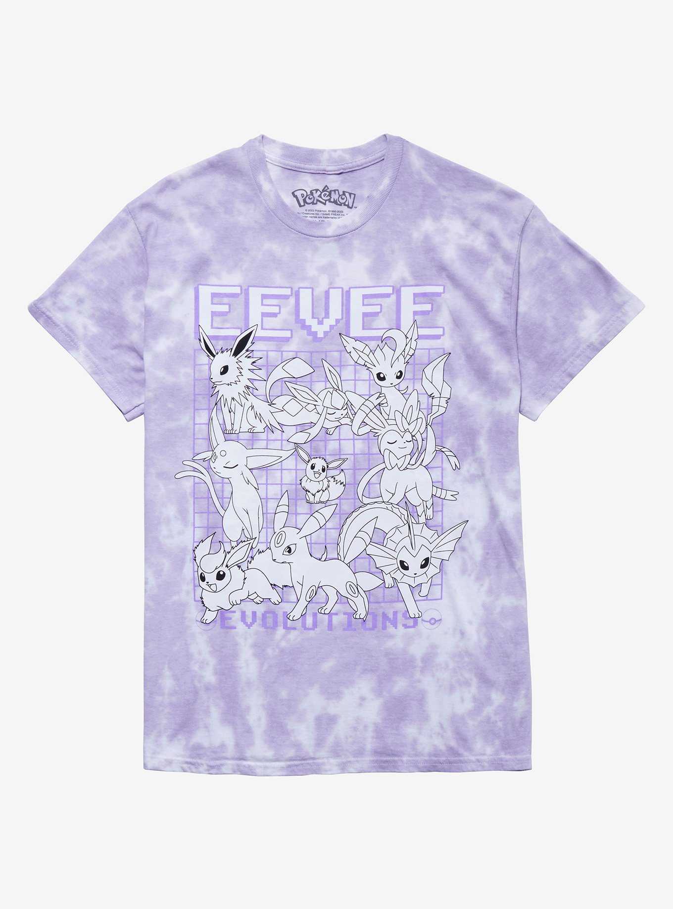 Pokemon Eeveelutions Tie-Dye Boyfriend Fit Girls T-Shirt, , hi-res
