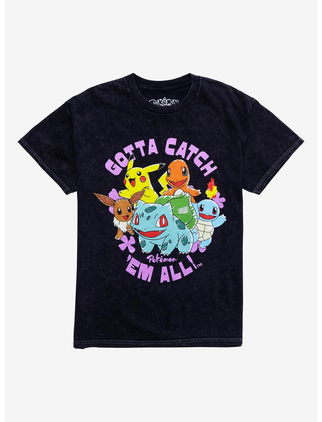 Pokemon Catch 'Em All Boyfriend Fit Girls T-Shirt, MULTI, hi-res