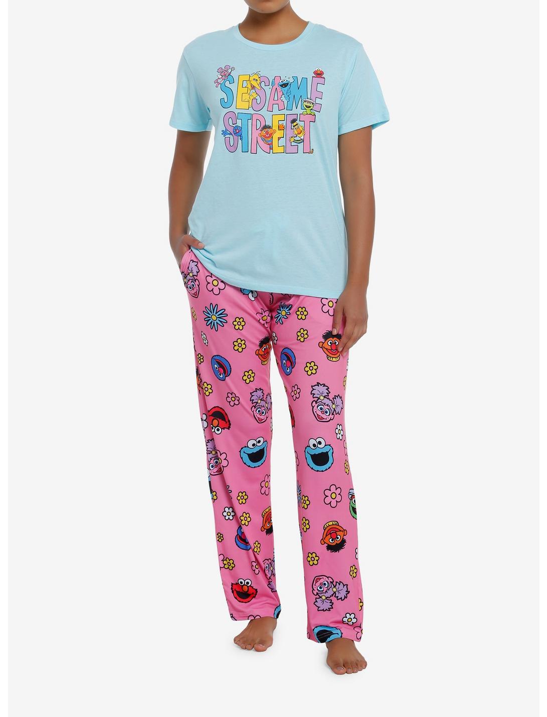 Sesame Street Flower Pajama Set, MULTI, hi-res