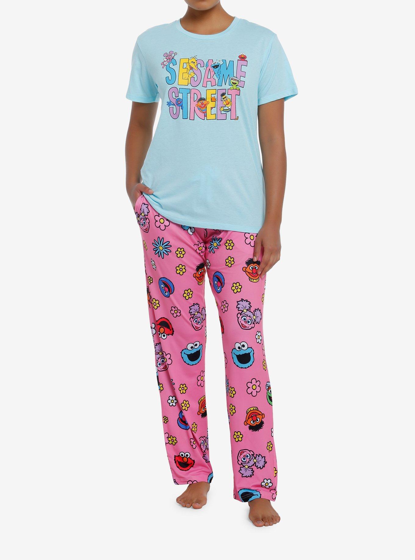 Sesame Street Flower Pajama Set, MULTI, hi-res