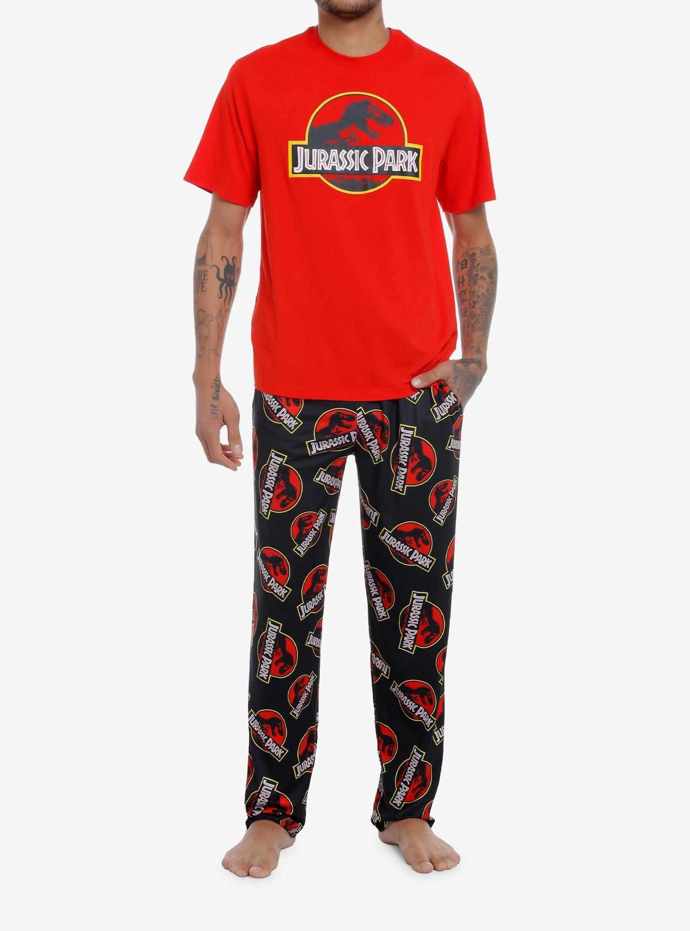 Mens jurassic park discount pyjamas