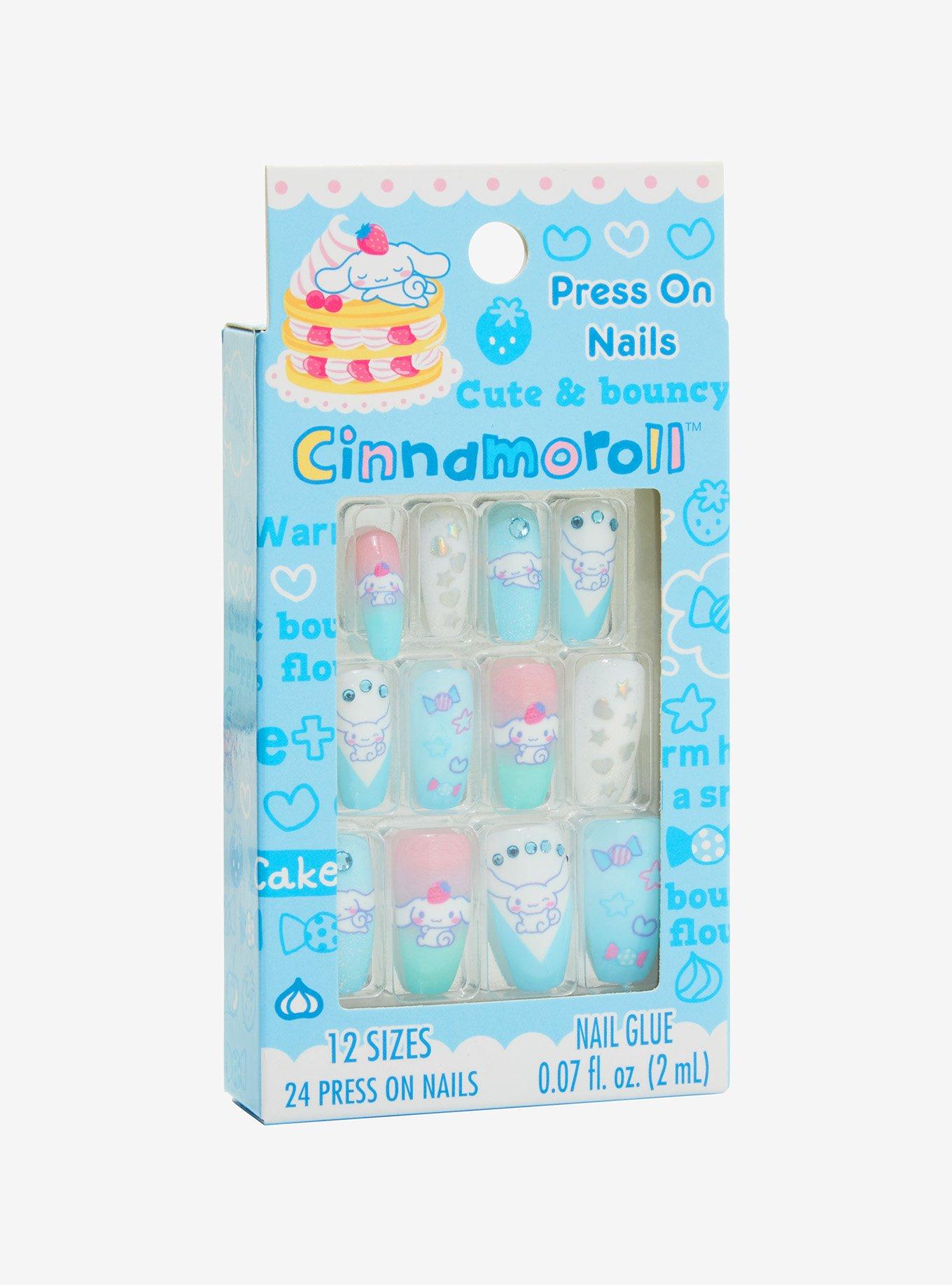 Cinnamoroll Strawberry Faux Nail Set, , hi-res