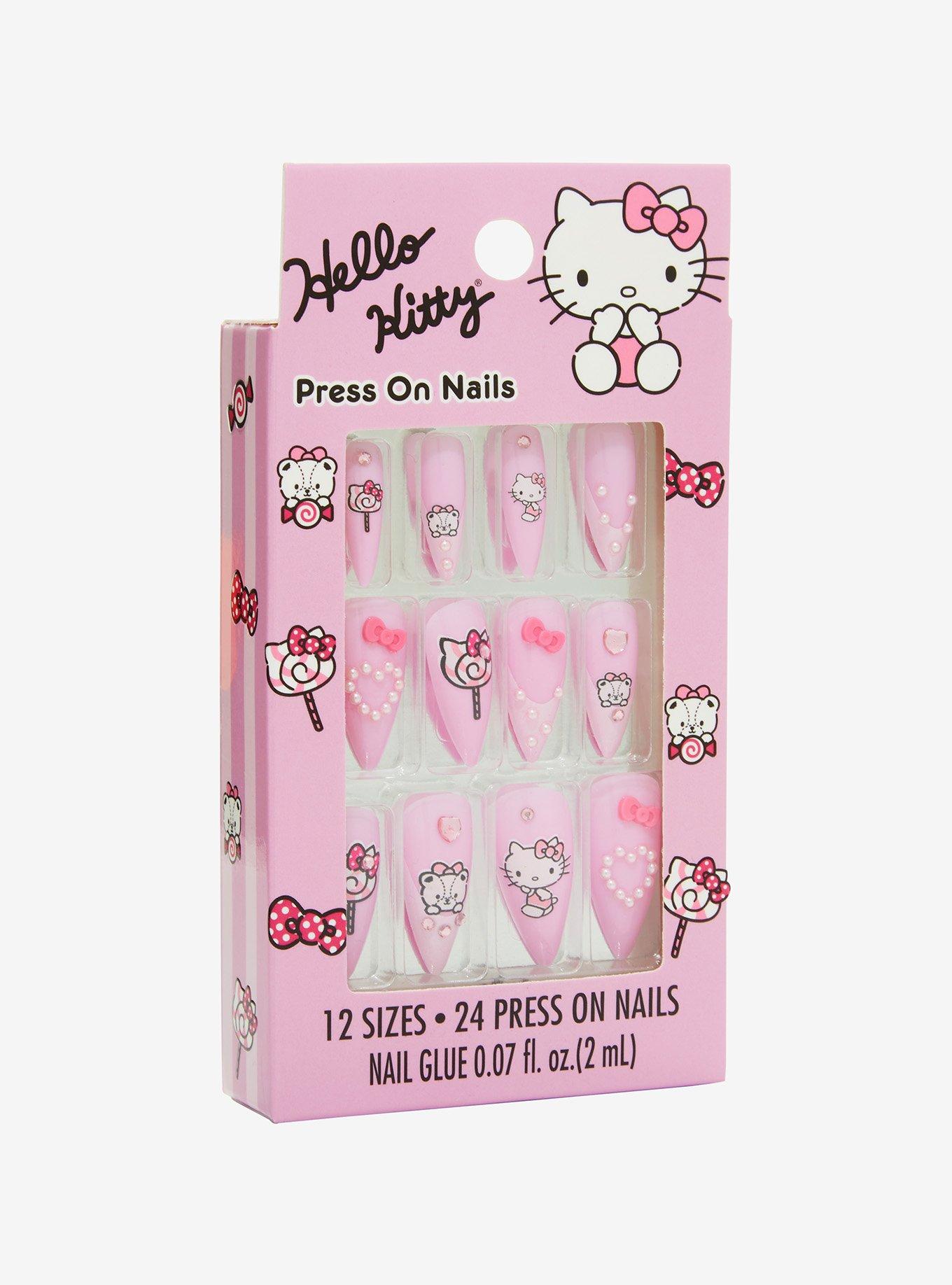 Hello Kitty Snacks Faux Nail Set, , hi-res