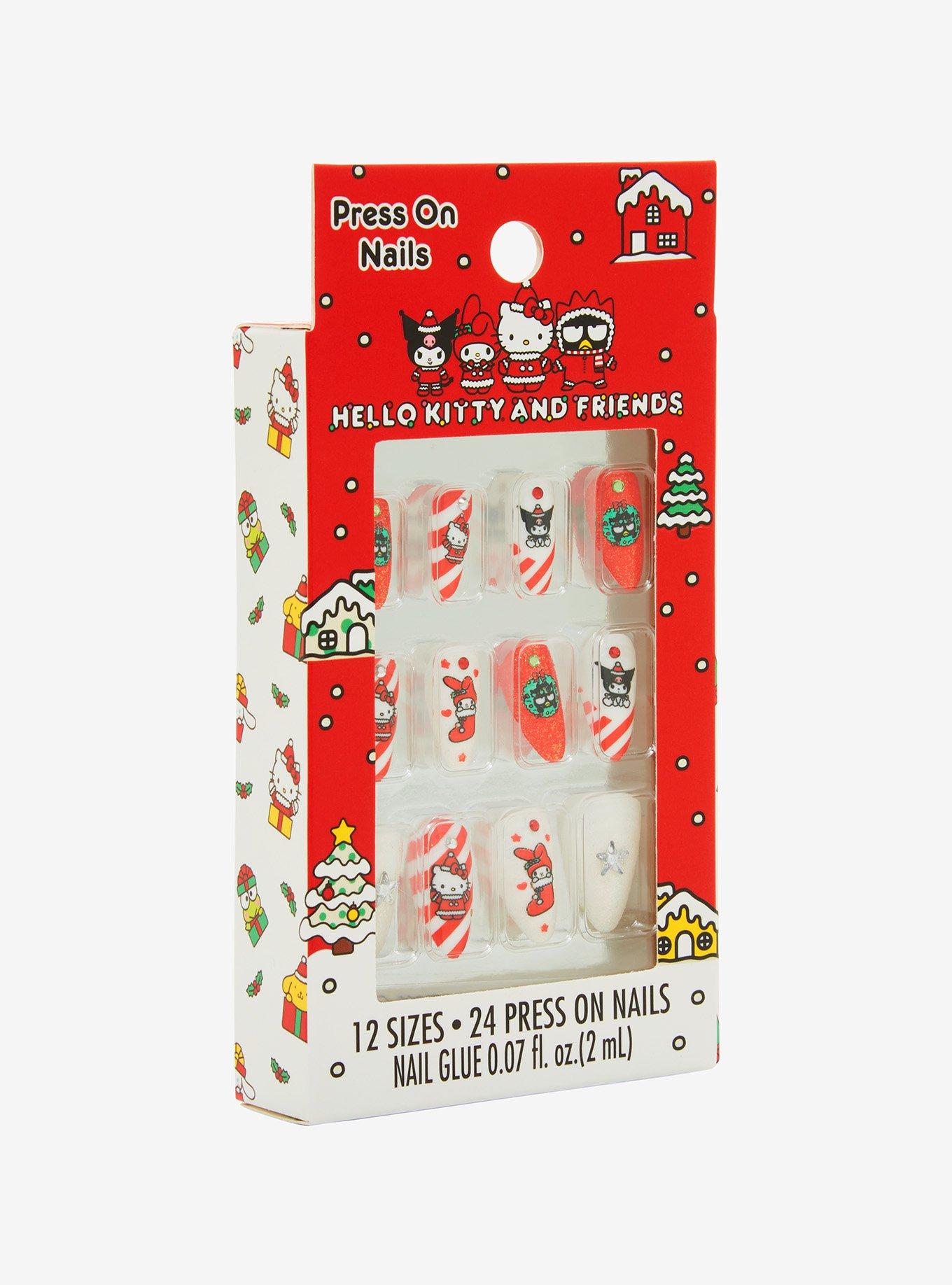 Hello Kitty And Friends Holiday Faux Nail Set, , hi-res
