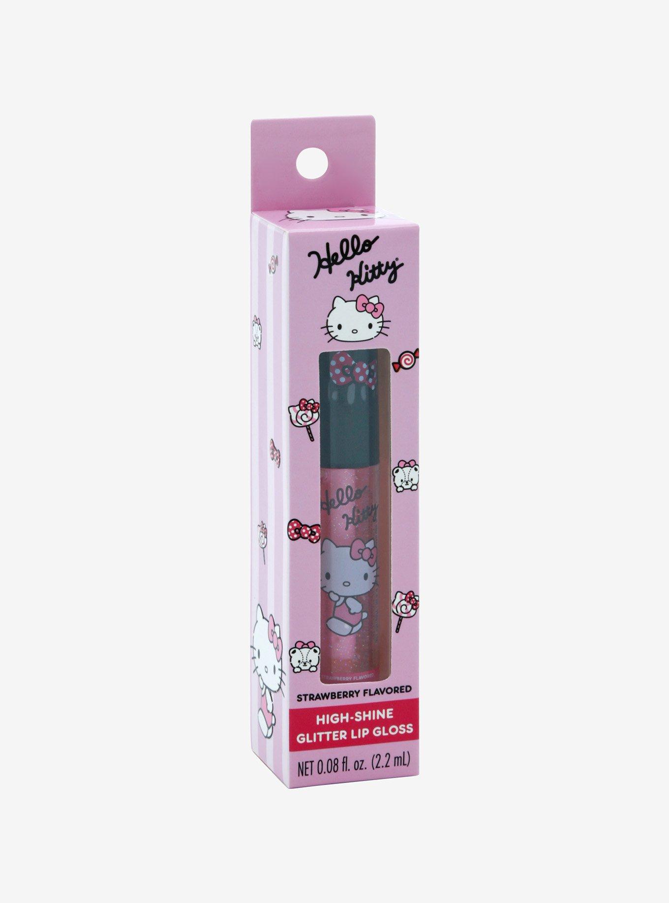 Hello Kitty Strawberry Glitter Lip Gloss, , hi-res