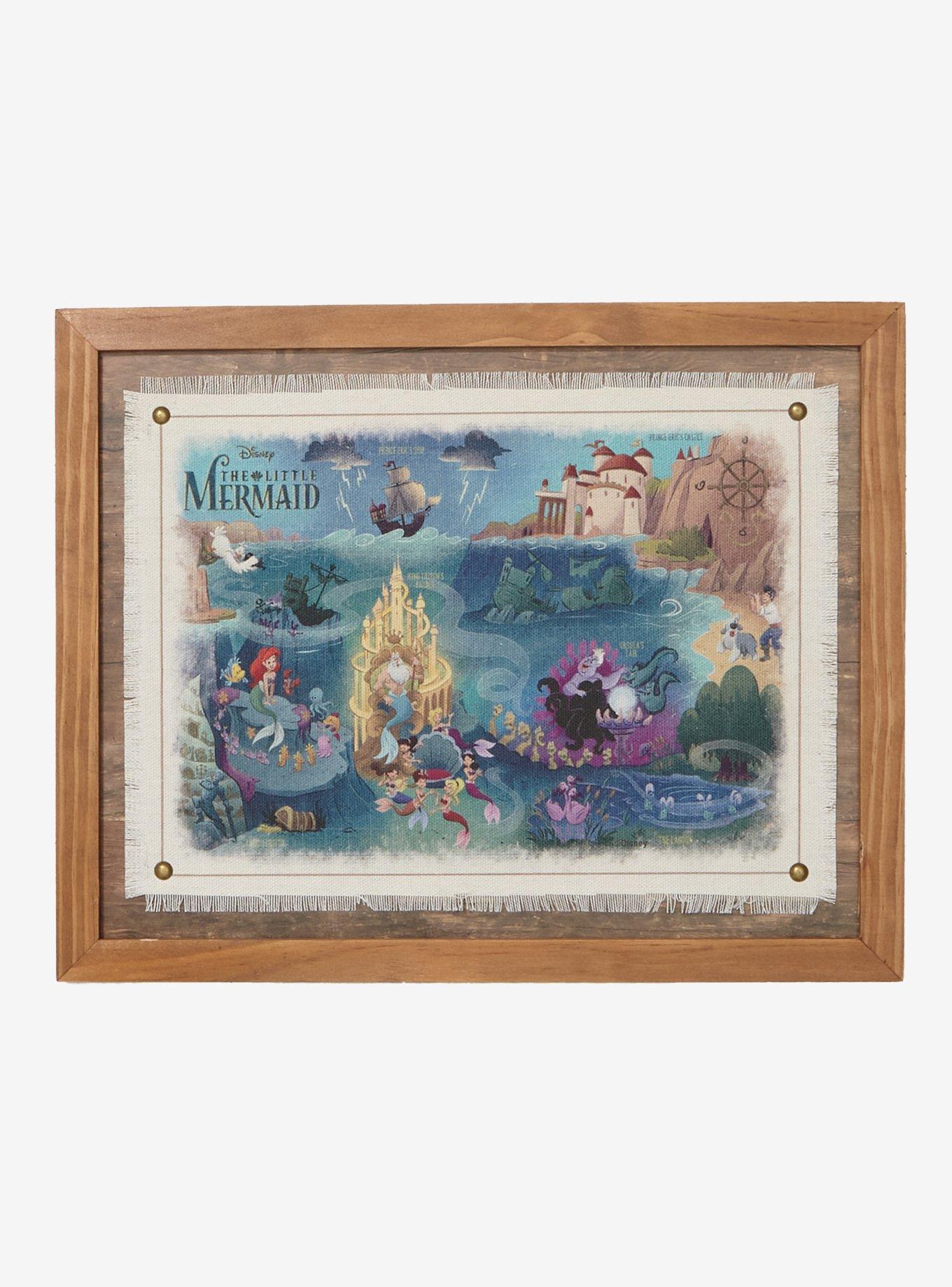 Disney The Little Mermaid Atlantica Framed Map - BoxLunch Exclusive, , hi-res