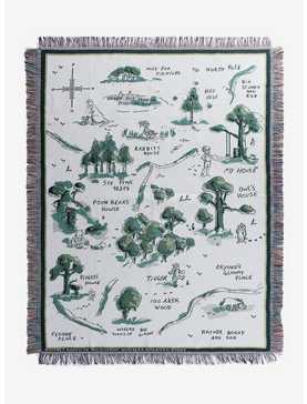 Disney Winnie the Pooh Hundred Acre Wood Map Tapestry Throw - BoxLunch Exclusive, , hi-res