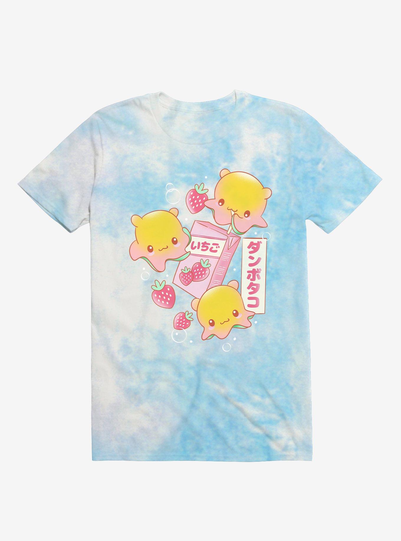 Dumbo Octopus Strawberry Milk Tie-Dye Boyfriend Fit Girls T-Shirt, MULTI, hi-res