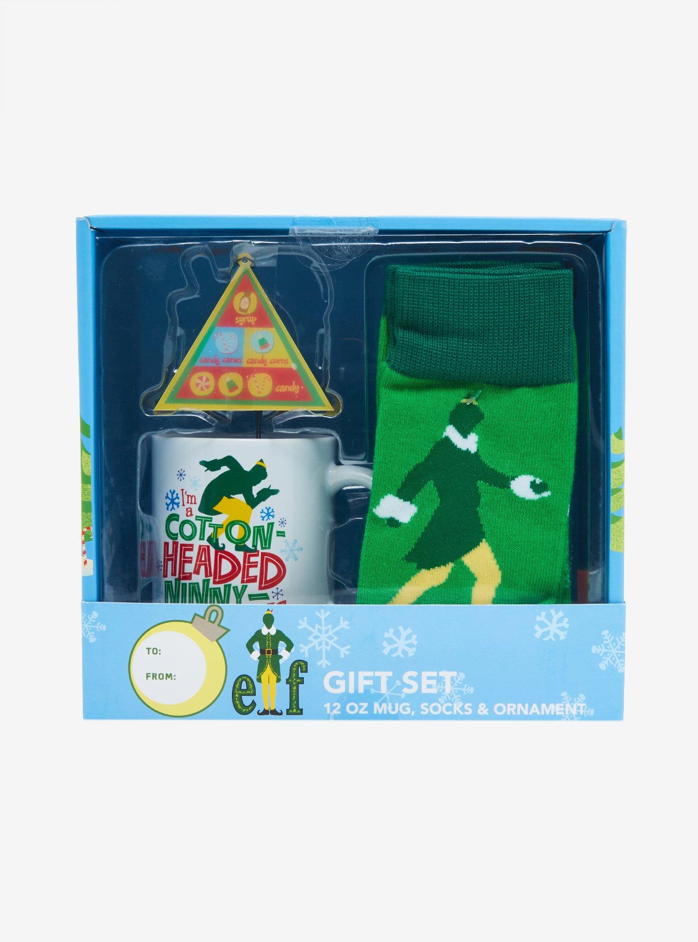 Elf Buddy the Elf Mug, Socks, and Ornament Gift Set