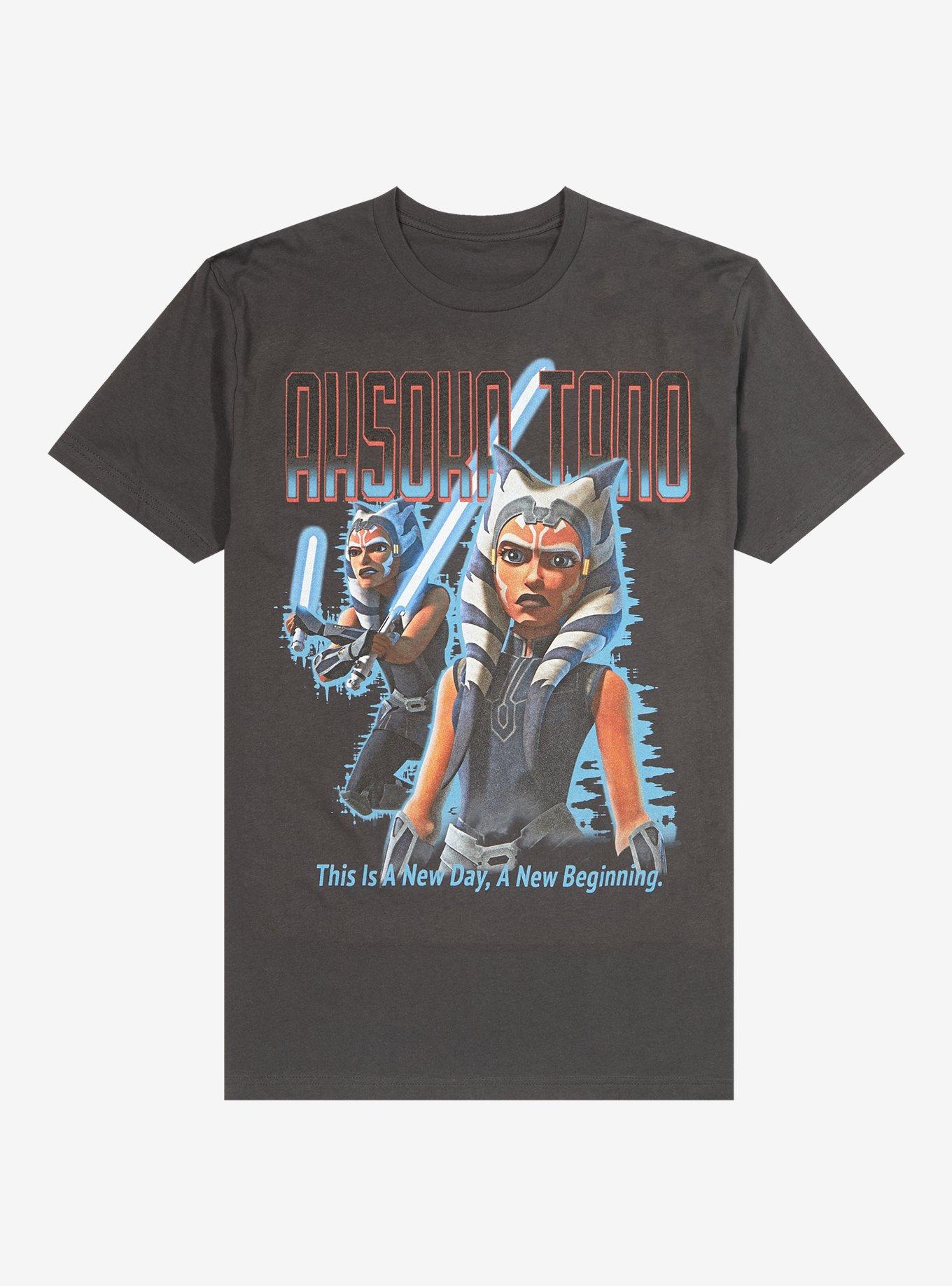 Star Wars Ahsoka Tano Collage Boyfriend Fit Girls T-Shirt, MULTI, hi-res