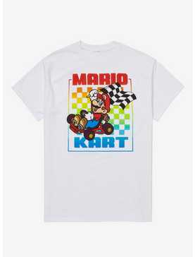 Mario Kart Rainbow Grid Boyfriend Fit Girls T-Shirt, , hi-res