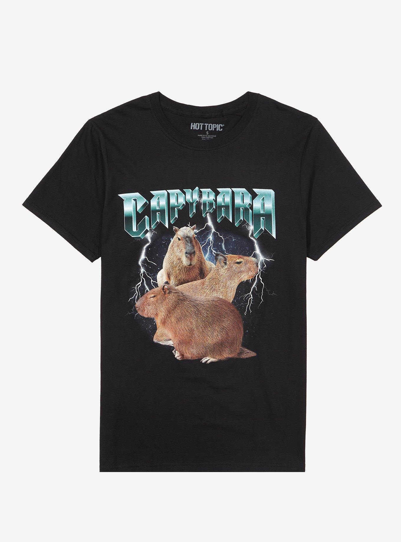Capybara Metal Boyfriend Fit Girls T-Shirt, MULTI, hi-res