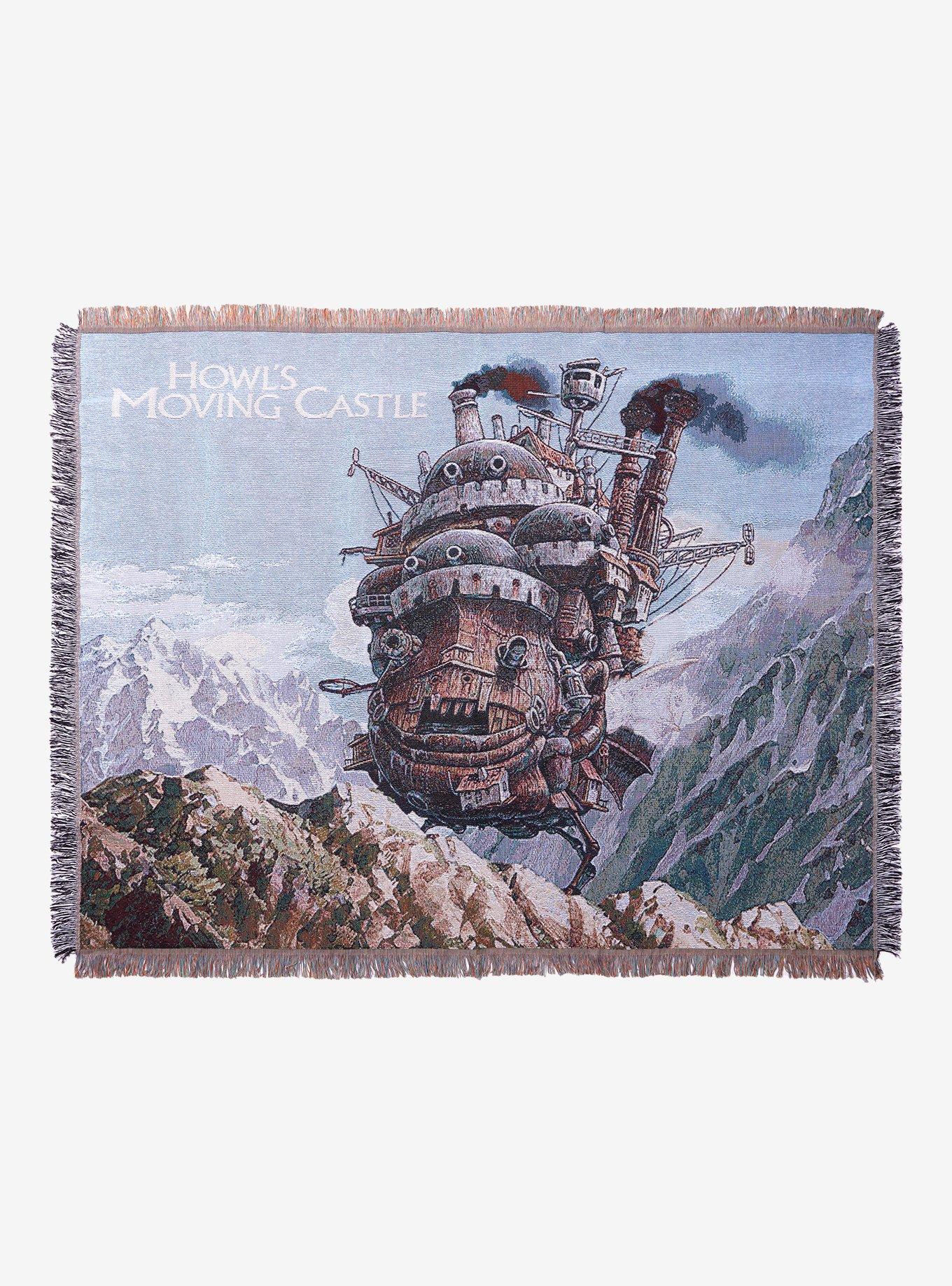 Studio Ghibli Howl's Moving Castle Scenic Tapestry Throw