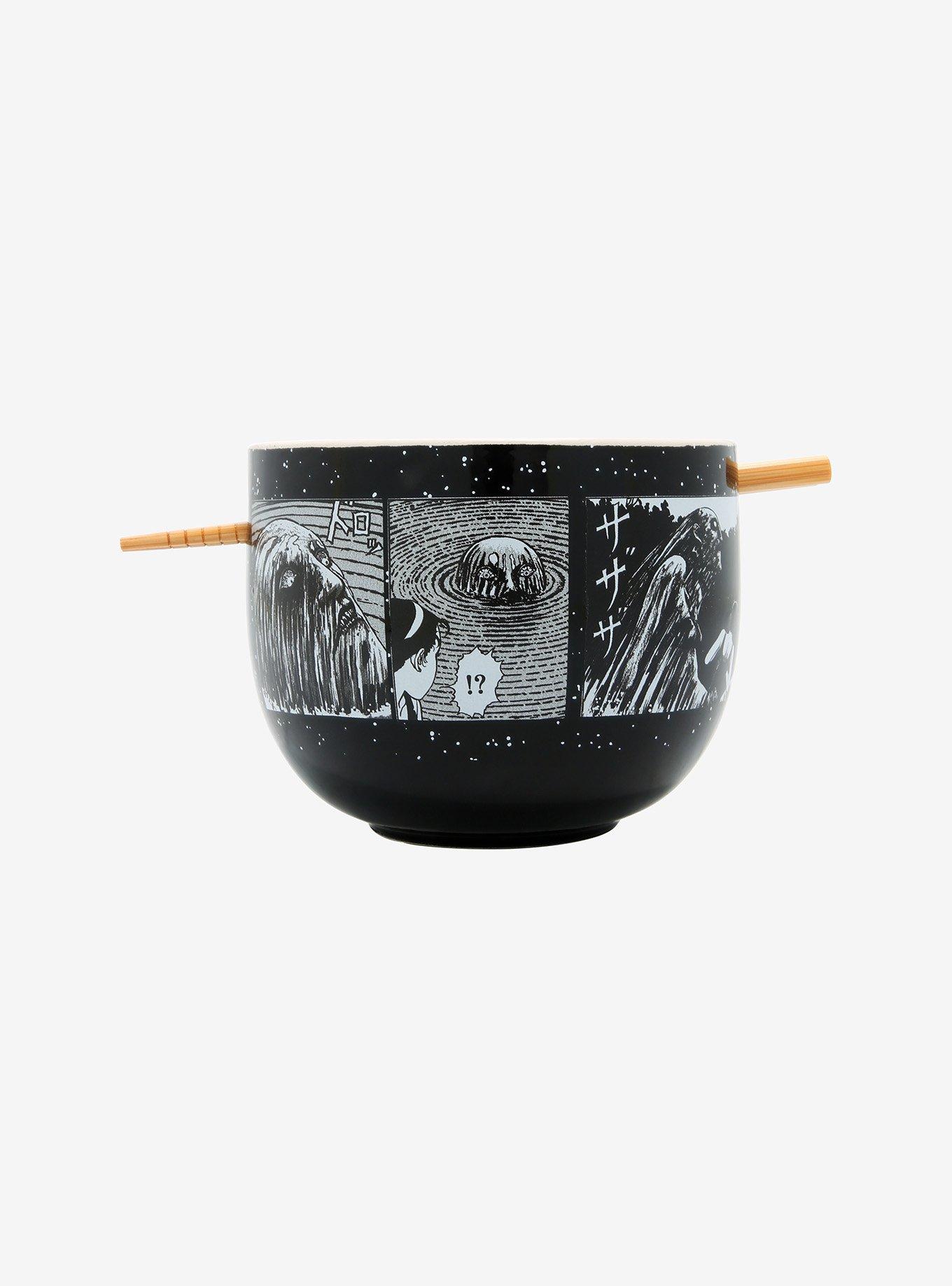 Junji Ito Collection Panels Ramen Bowl With Chopsticks, , hi-res