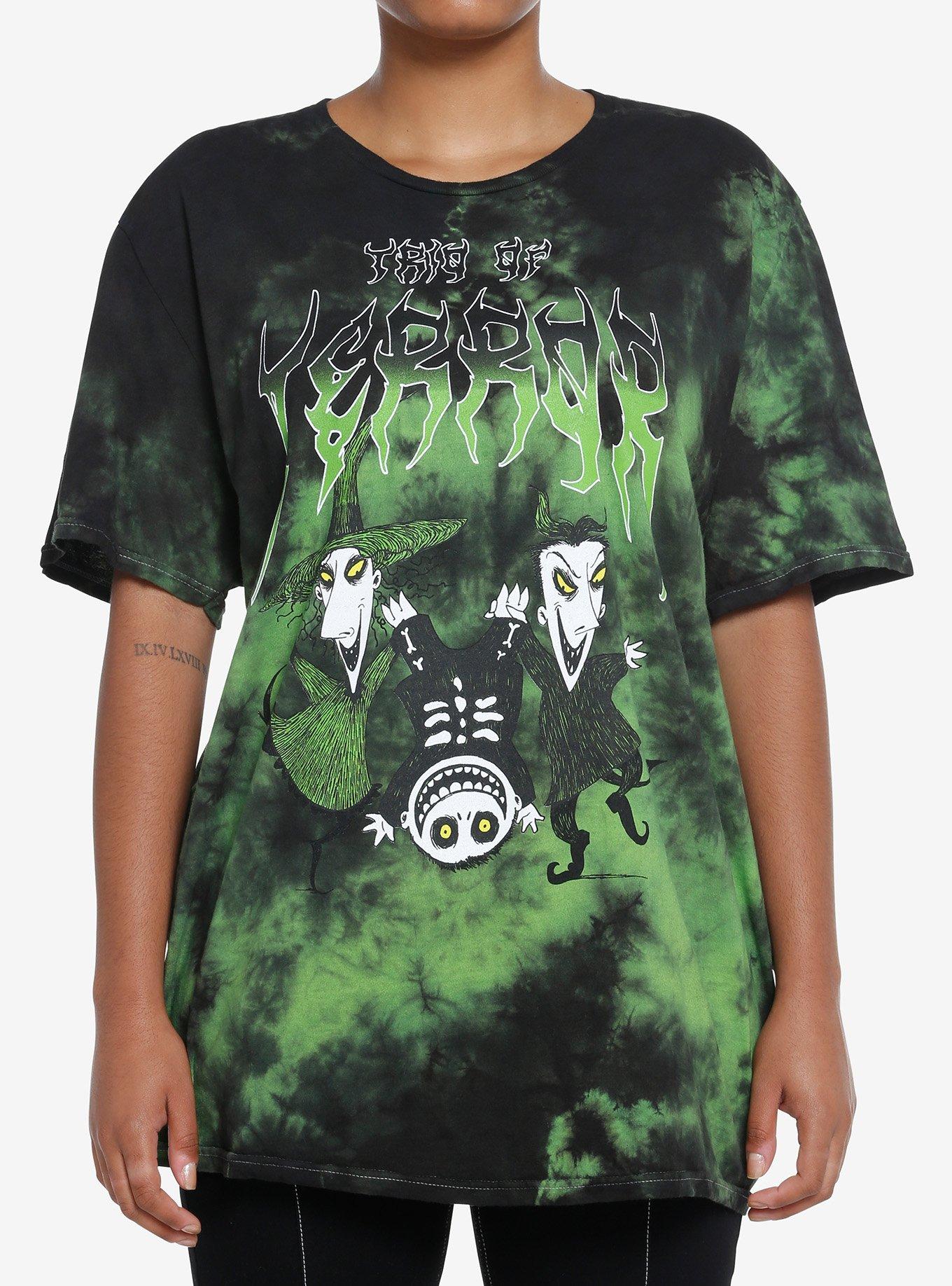 The Nightmare Before Christmas Oogie's Boys Trio Tie-Dye Girls Oversized T-Shirt, MULTI, hi-res