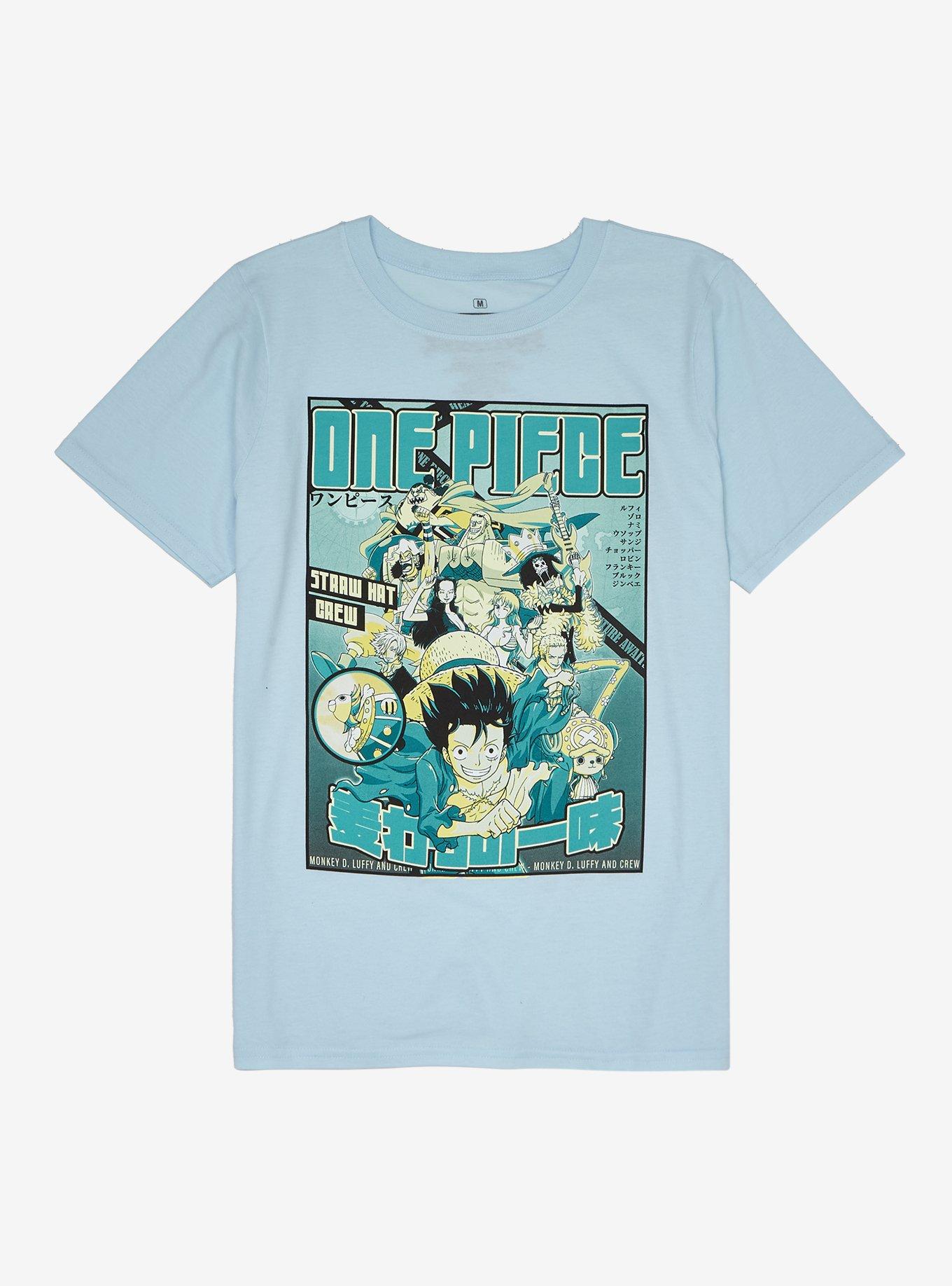 One Piece Straw Hat Crew Magazine Boyfriend Fit Girls T-Shirt, MULTI, hi-res
