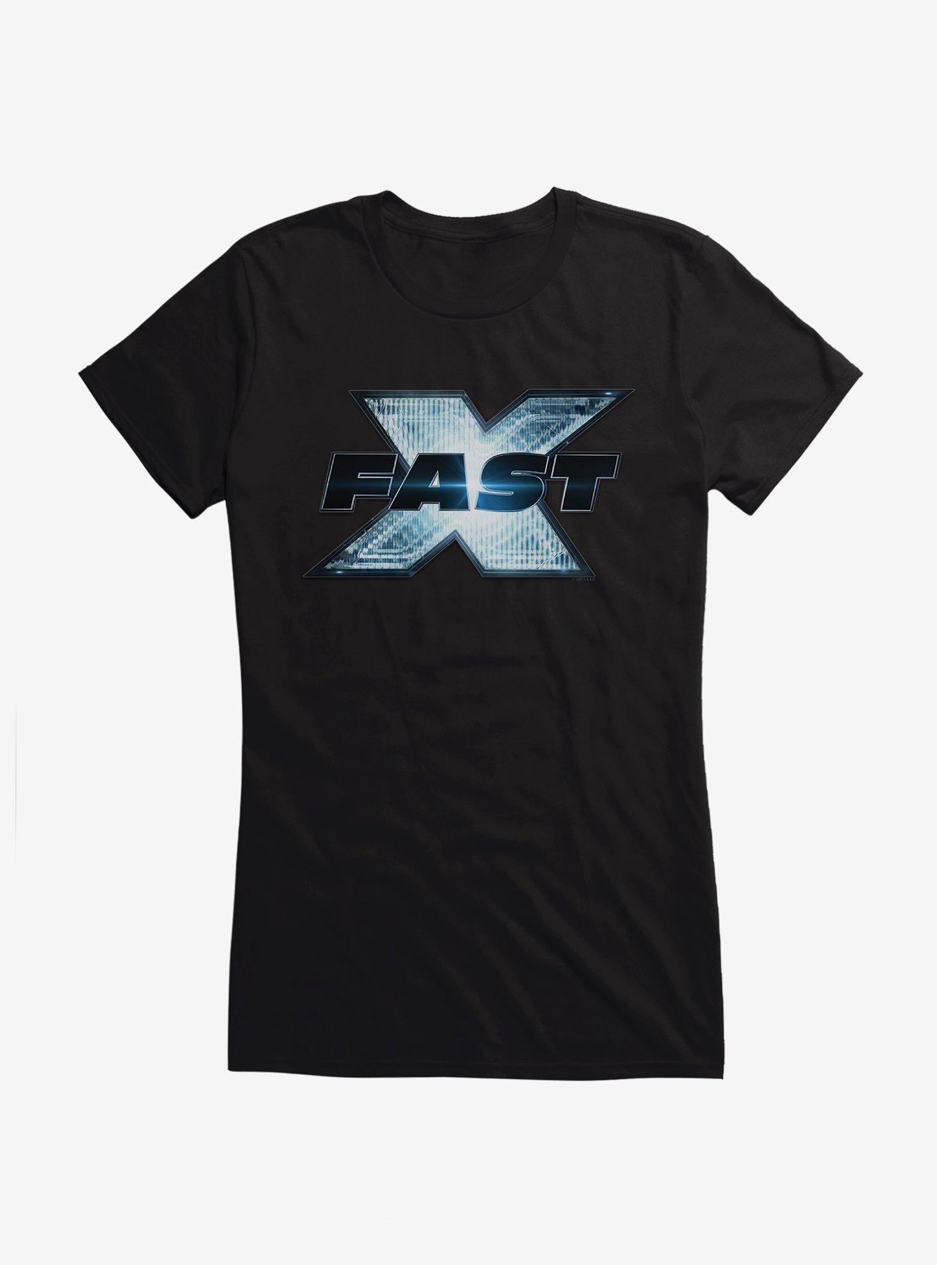 Fast X Headlight Movie Logo Girls T-Shirt, BLACK, hi-res