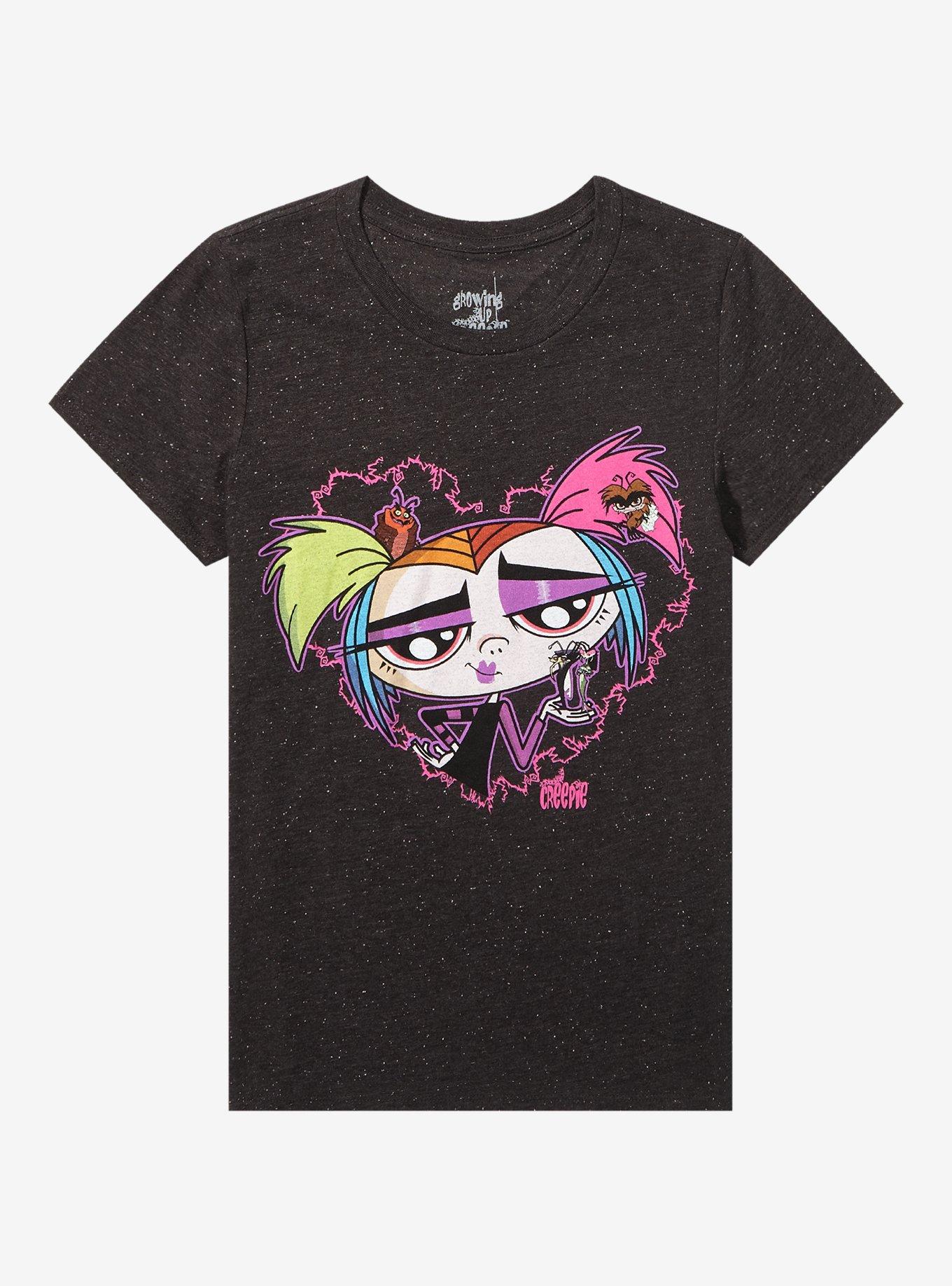 Growing Up Creepie Speckled Boyfriend Fit Girls T-Shirt
