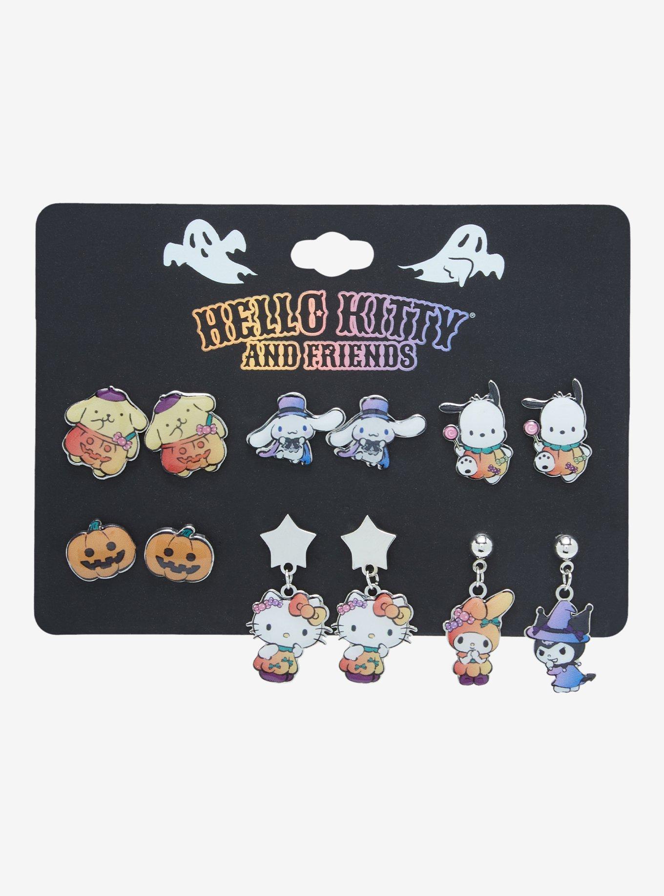 Hello Kitty Bling Drop Earrings, Hot Topic