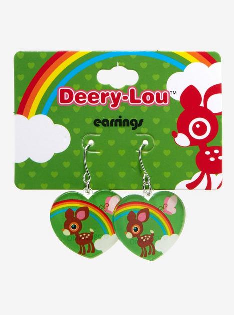 Deery-Lou Heart Drop Earrings | Hot Topic