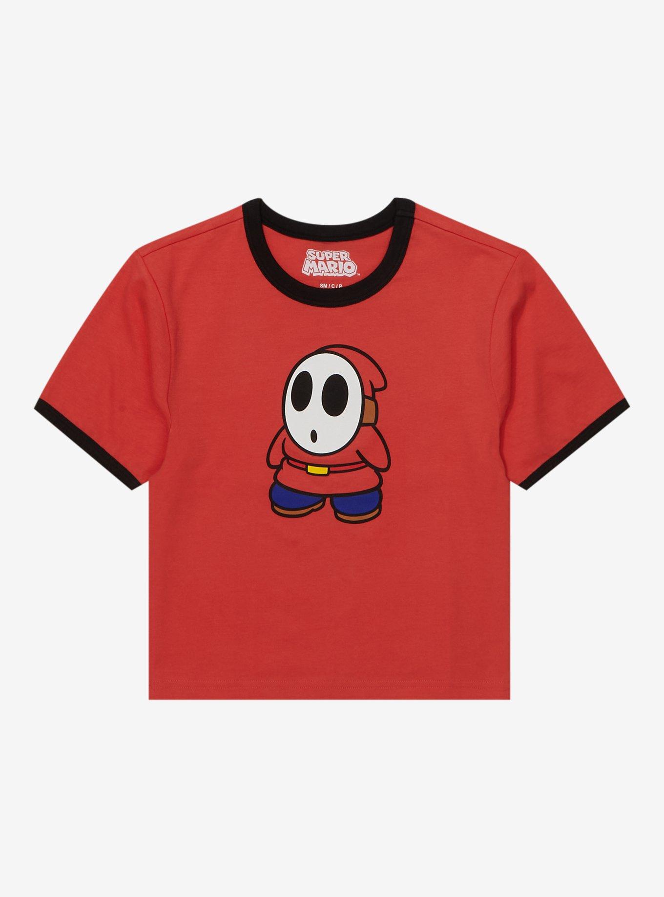 Super Mario Shy Guy Girls Ringer T-Shirt