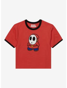 Super Mario Shy Guy Girls Ringer T-Shirt, , hi-res