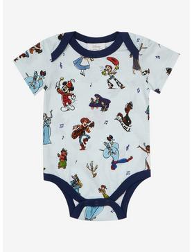Disney 100 Characters Allover Print Infant One-Piece - BoxLunch Exclusive, , hi-res
