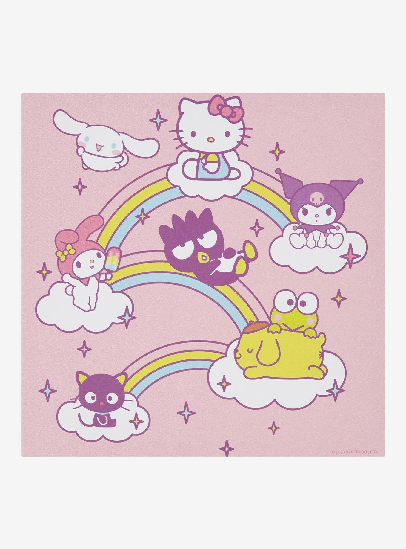 Hello Kitty And Friends Rainbow Pastel Canvas Wall Art, , hi-res