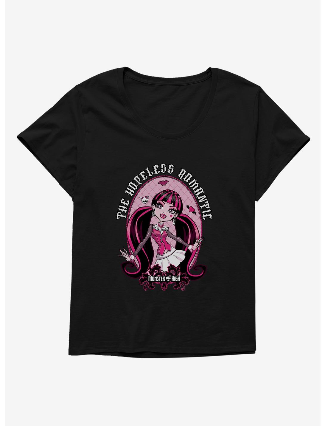 Monster High Draculaura The Hopeless Romantic Portrait Girls T-Shirt Plus Size, BLACK, hi-res
