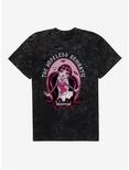 Monster High Draculaura The Hopeless Romantic Portrait Mineral Wash T-Shirt, BLACK MINERAL WASH, hi-res