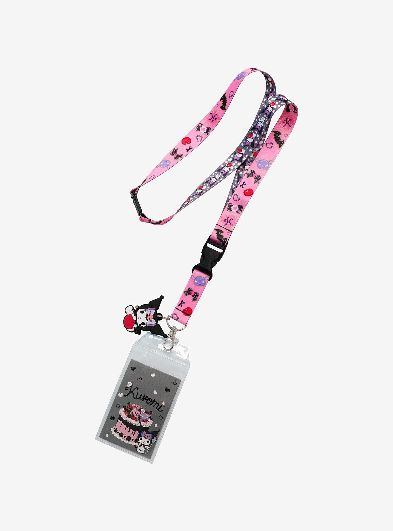 Sanrio Kuromi Cherries Allover Print Lanyard, , hi-res